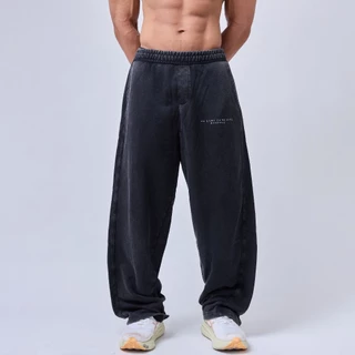 Musculo baggy gym pants กางเกงยิมทรงโอวอร์ฟิต แบ๊กกี้ขาบาน ฟอกวินเทจ ปี2026