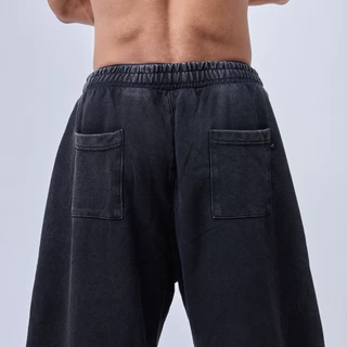 Musculo baggy gym pants กางเกงยิมทรงโอวอร์ฟิต แบ๊กกี้ขาบาน ฟอกวินเทจ ปี2026
