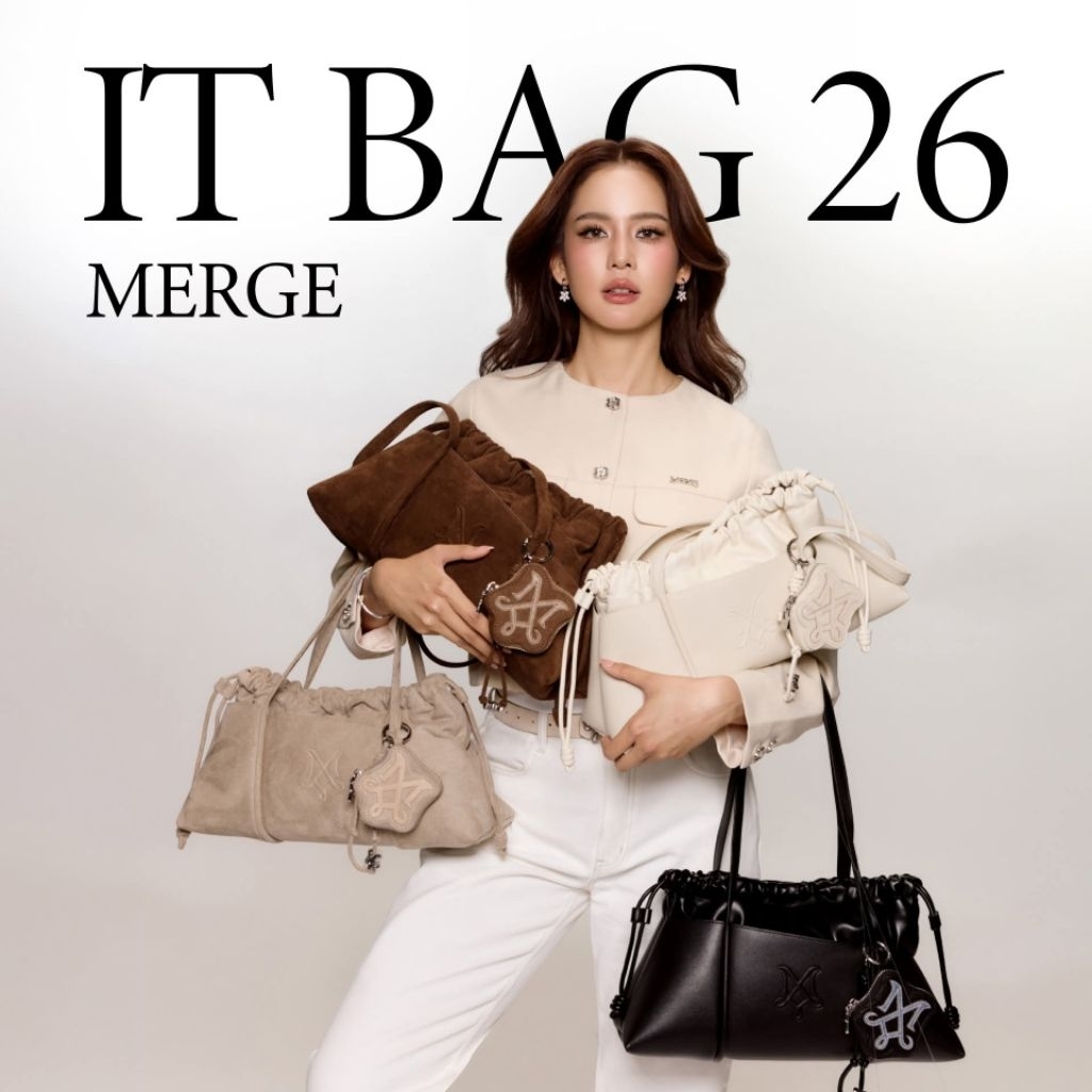 ส่งด่วน แมส📍กระเป๋า Merge It Bag แถมเข็มขัด ของใหม่มือ1 แท้100%