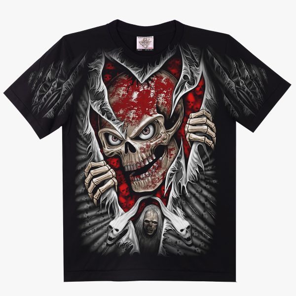 เสื้อยืดสกรีนสี DISCHARGE D99
