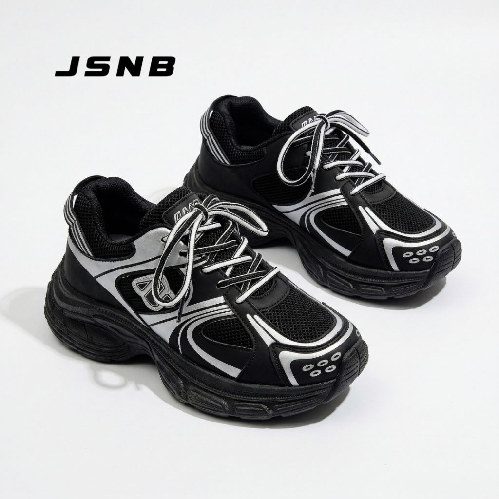 JSNB ส่งฟรี รองเท้าผ้าใบทรงสปอร์ต พื้นหนานุ่ม น้ำหนักเบา รองเท้ากีฬา พร้อมส่ง ระบายอากาศได้ดี [LN967]