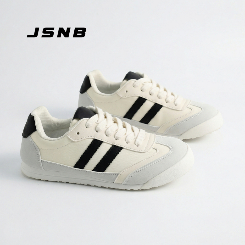 JSNB ส่งฟรี รองเท้าผ้าใบ Unisex สไตล์เกาหลี ไซส์ใหญ่ 36-45 พร้อมส่ง รองเท้ากีฬาลำลอง ใส่สบาย ระบายอากาศดี  [LN501]