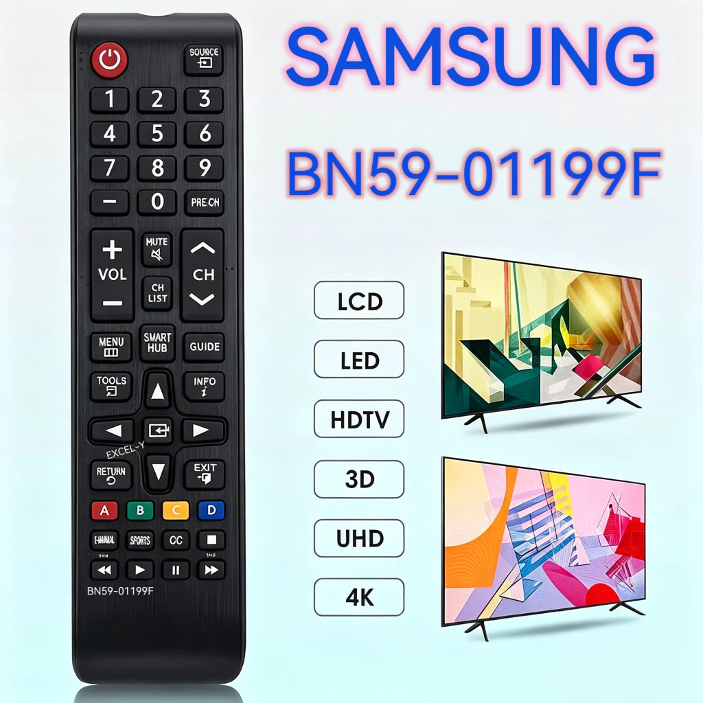 ใหม่ รีโมตคอนโทรล BN59-01199F สําหรับสมาร์ททีวี Samsung All LCD LED HDTV 3D UN32J4500AFXZA UN50J6200AFXZA
