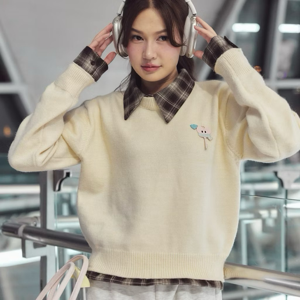 เสื้อ whatwewearer x minx shoes used once oversize