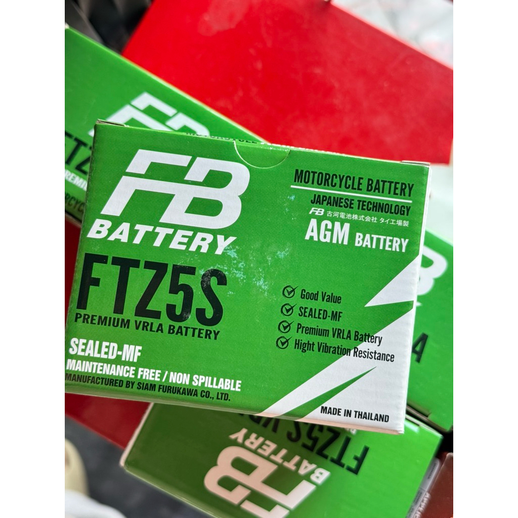 แบตเตอรี่เอฟบี FB FTZ5S 12V ของแท้