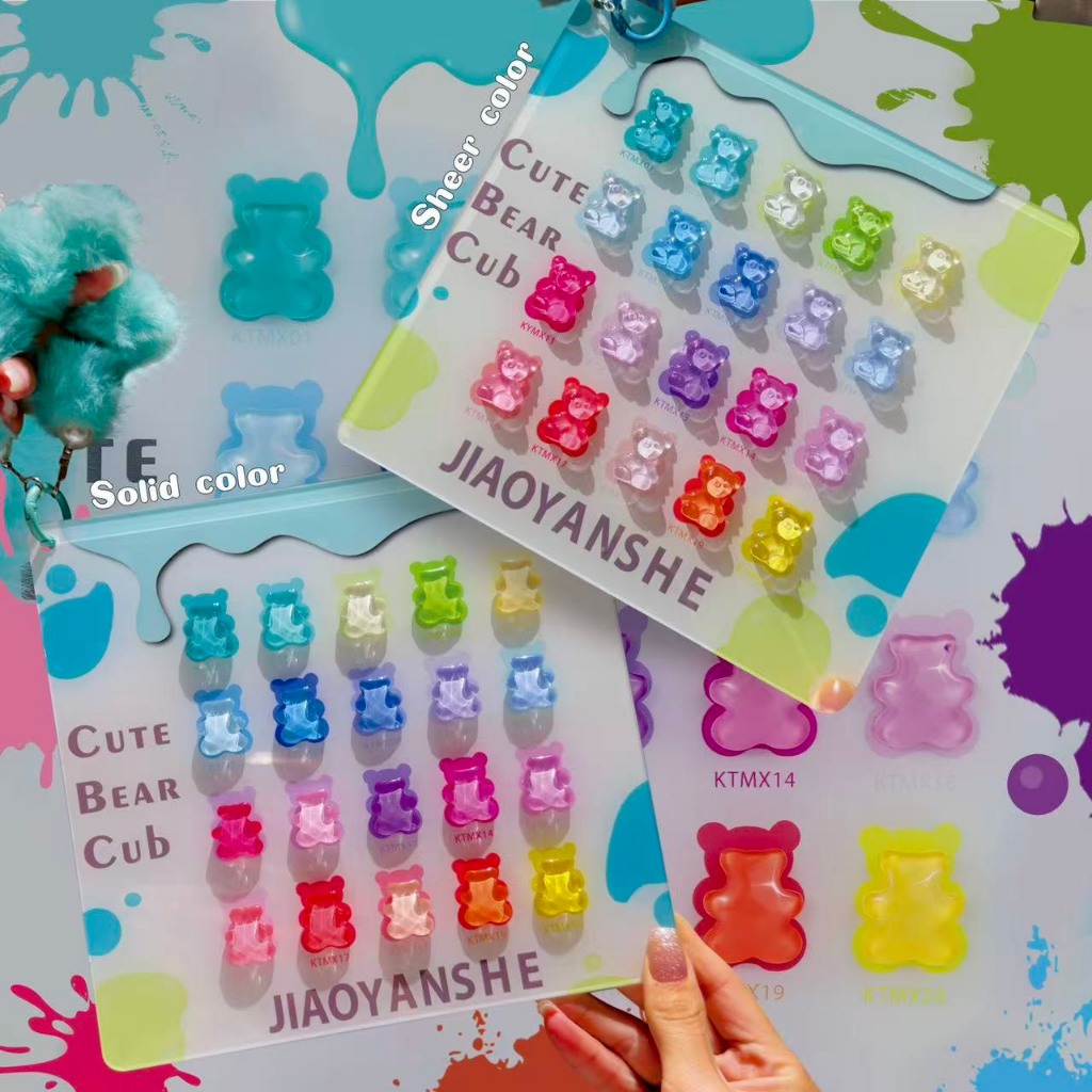 เซตสีเจล Summer Jiao Yan She Cute Bear Club 20 สี พร้อมชาร์ทโชว์ [TPO Free + Hema Free + TMPTA Free] jys