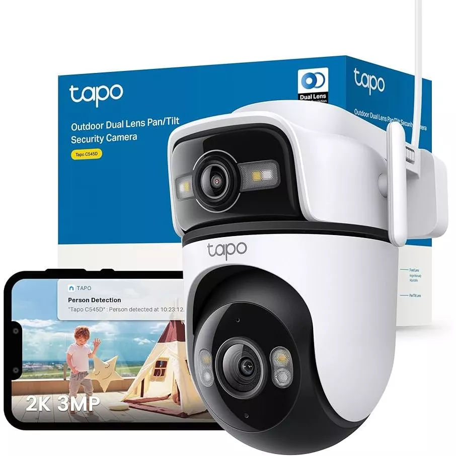 🔥ขายดีส่งไว🔥TP-LINK (Tapo C545D) 2K 3MP Outdoor Dual Lens Pan/Tilt Security Camera กล้อง 2 เลนส์ ติดตามอัจฉริยะ