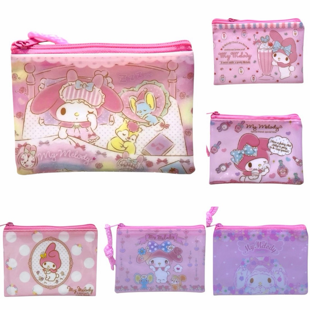 กระเป๋าใส่เหรียญ กระเป๋าสตางค์ลายการ์ตูน ใส่บัตร ลายเมโลดี้ Melody พร้อมส่ง มีหลายลายให้เลือก