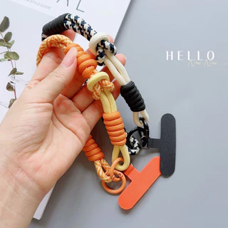 โทรศัพท์มือถือเชือกเส้นเล็กตกแต่งสามารถ Carried Twist เชือกจี้ป้องกันการสูญหายแฟชั่นข้อมือที่แข็งแกร่งสายรัดสั้นหุ้นใหม