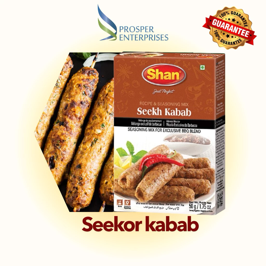 Shan Seekh Kabab Masala 50g | ผงเครื่องเทศ เคบับ | Halal Spice Mix