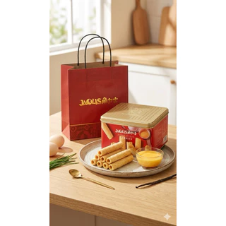 JAOLIS โรลไข่เค็ม เนยแท้ หอมกรอบละมุน แบรนด์ดังฮ่องกง แท้ [ พร้อมส่งจากไทย ] พร้อมถุงของขวัญ