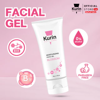 [สินค้าใหม่] เจลล้างหน้า kurin MOISTURIZING FACIAL GEL Blossom คูริน แคร์ มอยซ์เจอร์ไรซิ่ง เฟเชี่ยล เจล บลอสซั่ม