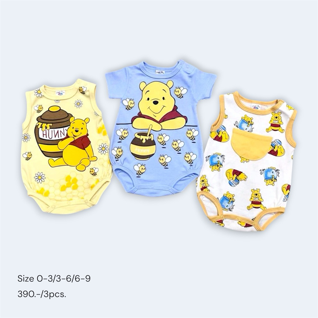 สินค้าพร้อมส่งบอดี้สูทกล้ามเสื้อกล้ามเด็ก ผ้าคอทตอลเด็กแรกเกิด-9เดือนใส่ได้