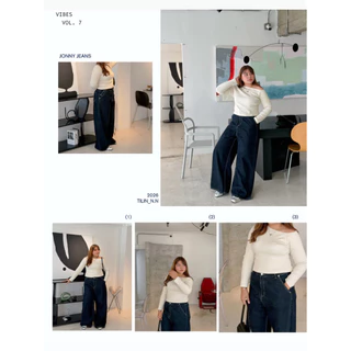 กางเกงยีนส์สาวอวบรุ่น Indigo jeans ( กระเป๋าเฉียง)