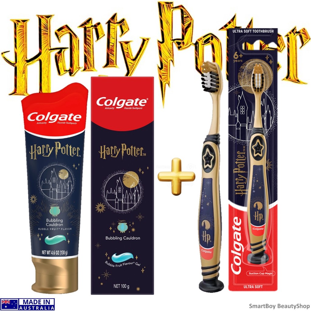 แปรงสีฟัน+ยาสีฟันคอลเกตรุ่นพิเศษลิขสิทธิ์แท้แฮรี่พอตเตอร์ Colgate Kids Harry Potter Special Edition From Australia