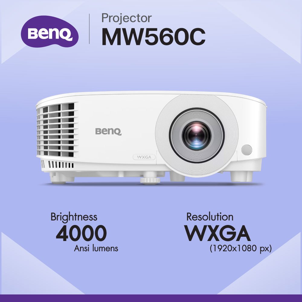 Projector BenQ MW560C__(WXGA / 4000 ANSI Lumens) SmartEco Power Saving