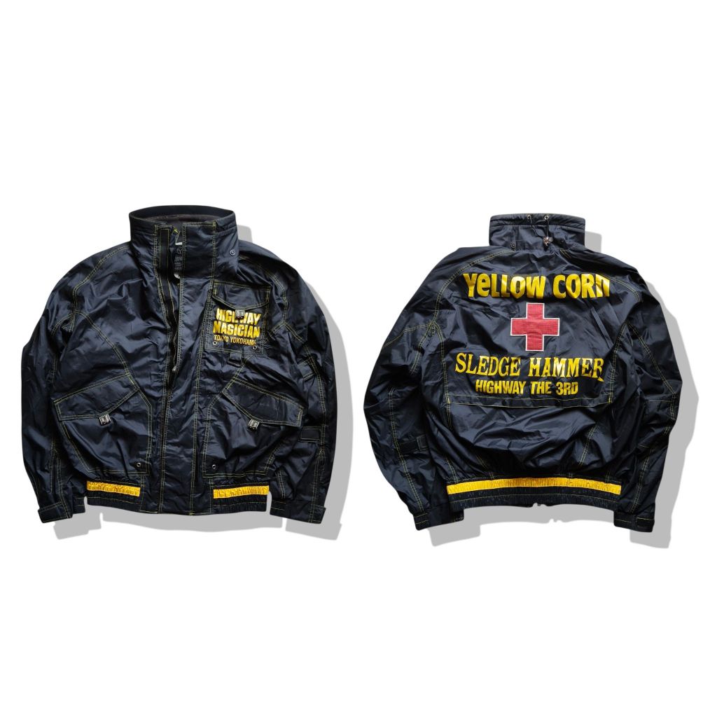 Vintage Yellow corn Highway Magician The 3rd Jacket(M) มือสอง รอบอก 47”
