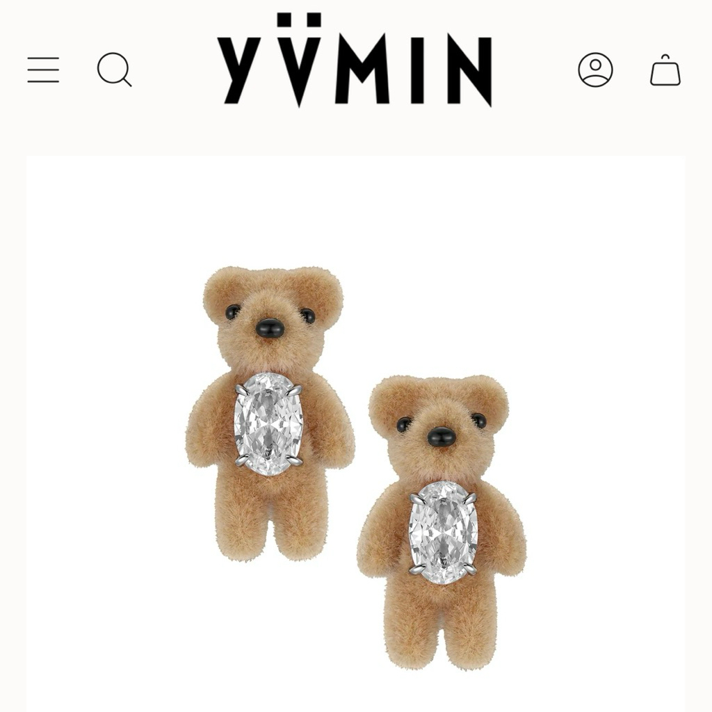 🧸 YVMIN Pre-order (10–20 days) YVMIN ต่างหู Lisa Style สายแฟต้องมี