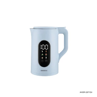 HOMEMATE กาต้มน้ำดิจิทัล ปรับอุณหภูมิได้ 1.7 ลิตร สี Light Blue HOM-2971E4