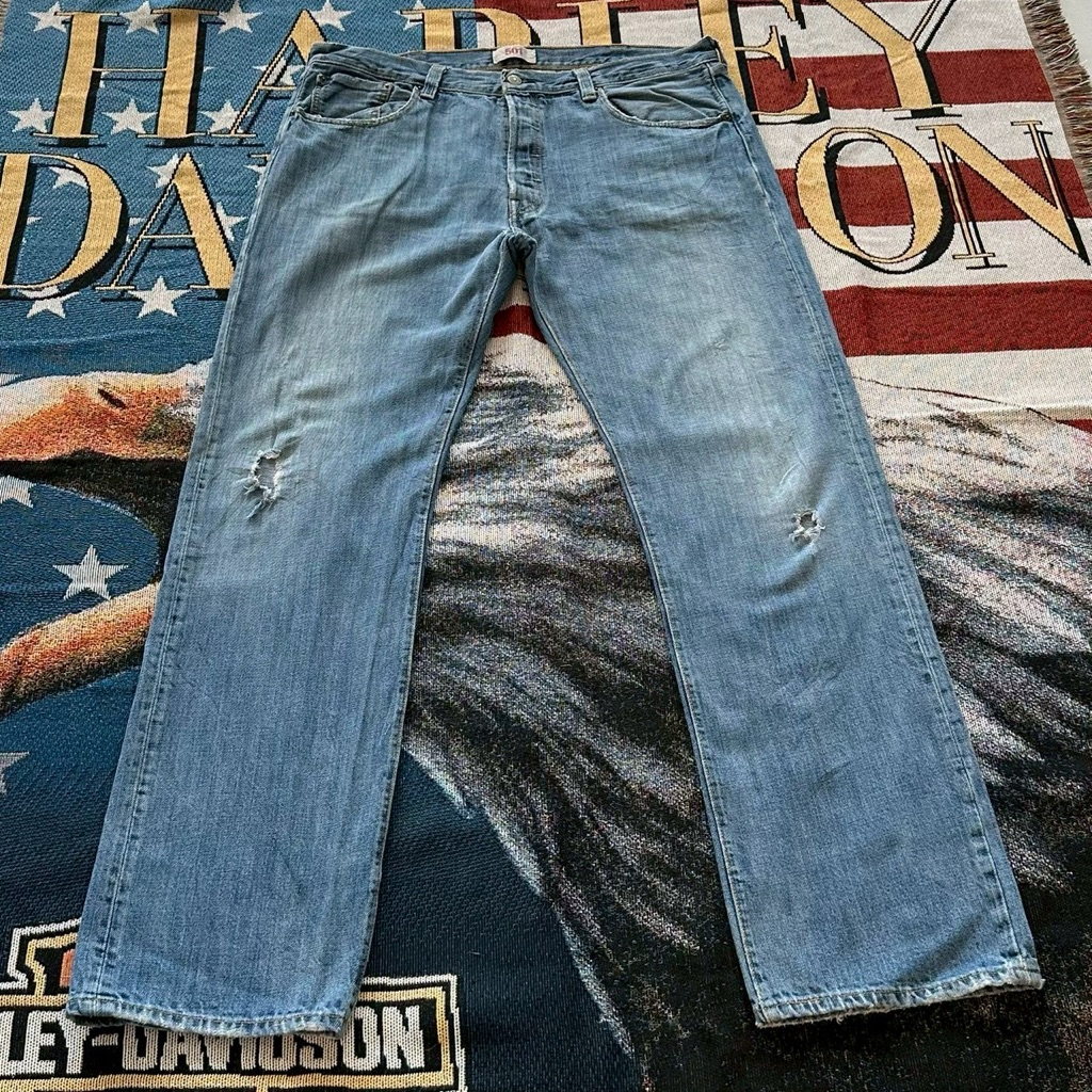 L65 levi’s original 501 เอว38“ สพ48” ยาว46“ ขา9”