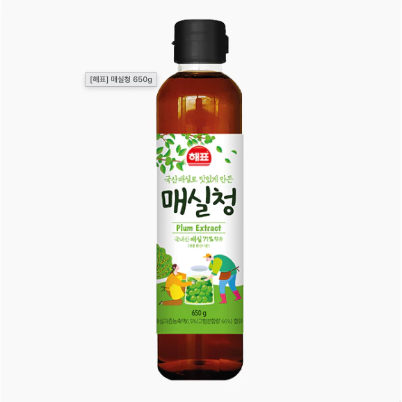 น้ำแมซิลชอง Sajo Haepyo 650g / Korean Plum Extract / 사조 해표 매실청 650g maid in korea Premium Quality