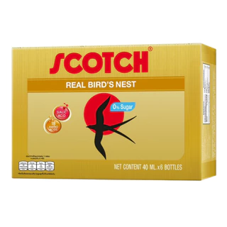 [แพ็ก6] Scotch(สก๊อต) รังนกแท้ สูตรไซลิทอล 40 มล.