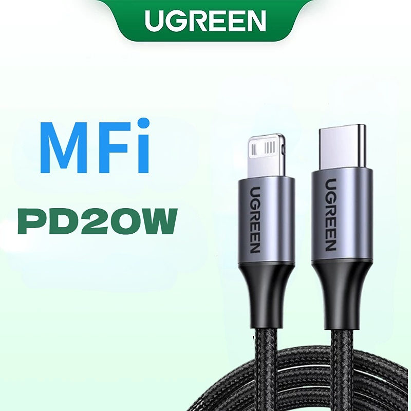 UGREEN USB C PD 20W Cable Charge & Sync สายชาร์จ สำหรับ iPhone 12 13 14 Fast Charge