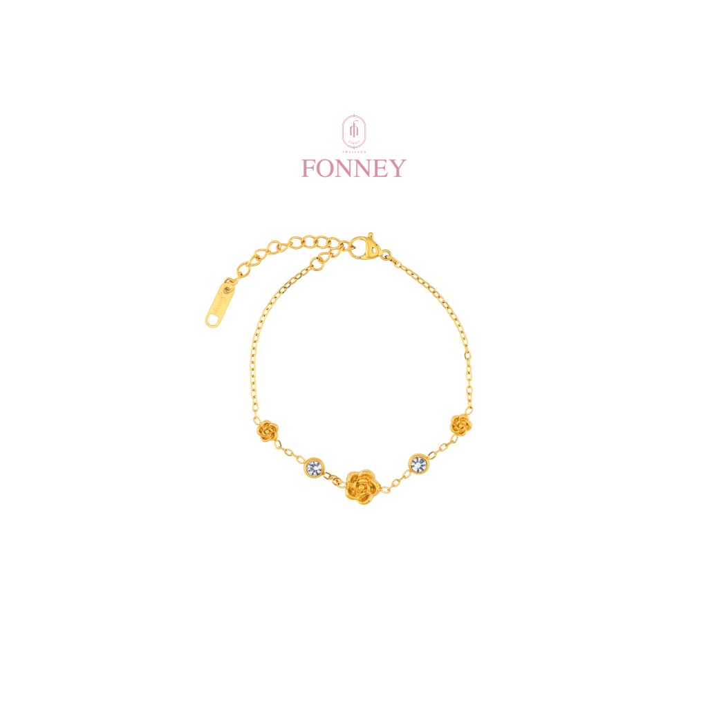 BR-06 Fonney สร้อยข้อมือ สแตนเลสแท้ไม่ลอกไม่ดำ
