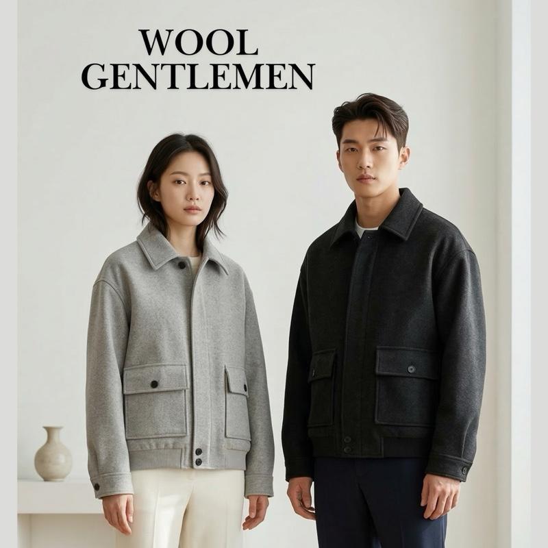 Kamee Wool Gentlemen jacket เสื้อแจ็คเก็ตผ้าวูลผู้ชาย กันหนาว 5-15 องศา