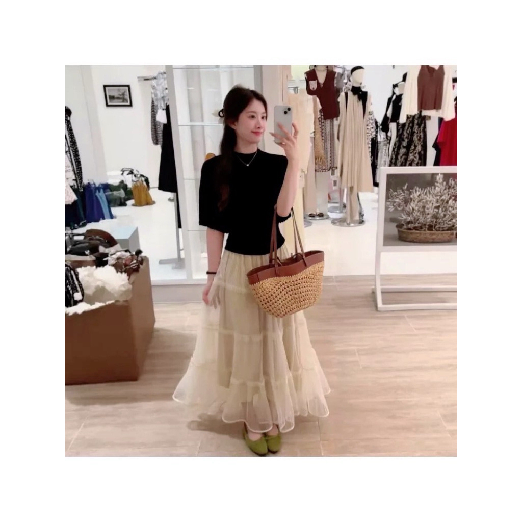 เสื้อไหมพรมทรงปล่อยน่ารักใส่สบาย