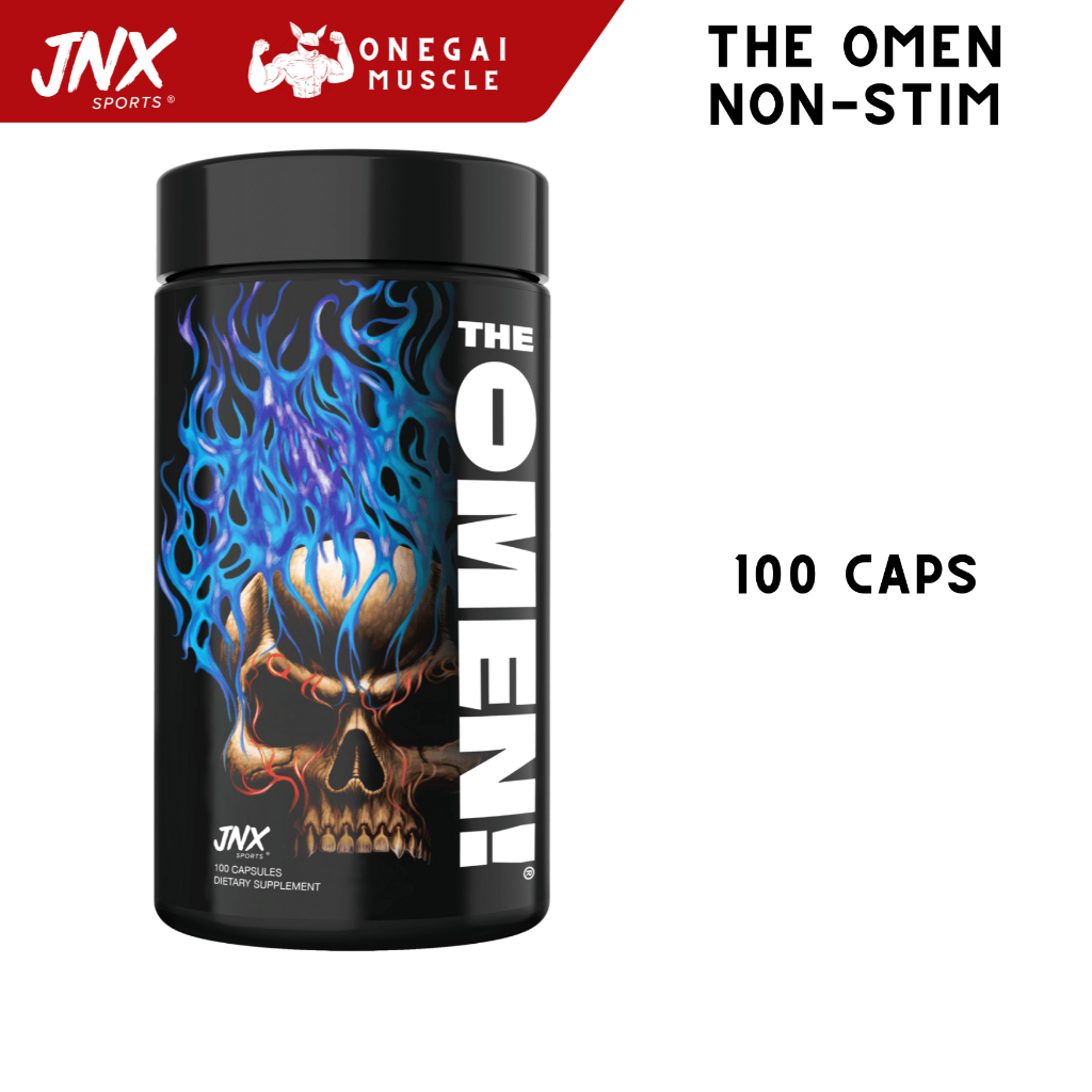 JNX Sports The Omen! Non-Stim Fat Burner 100 Capsules, No caffein, ไม่มีคาเฟอีน