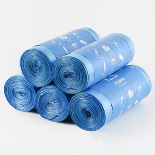 จัดส่งได้ตลอดเวลาถุงขยะแดงแบบม้วน 1ม้วน 30 ใบ ขนาด45*55cm