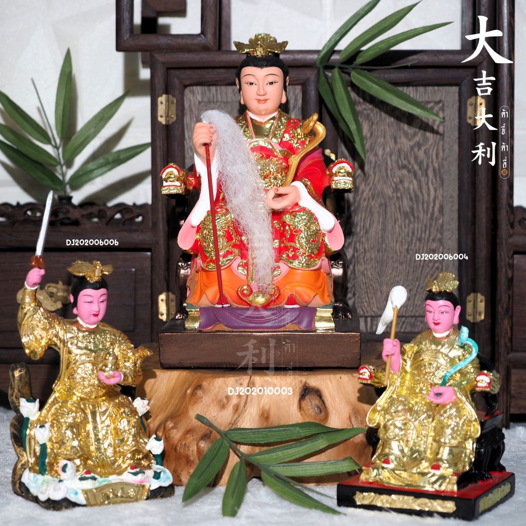 (ลดพิเศษ)เจ้าแม่เอี่ยวตี้กิมบ้อ หรือสมเด็จ​พระมารดา​แดน​สระทิพย์​ งานเรซิ่นเพ้นท์สี รุ่นสูง 10 นิ้ว