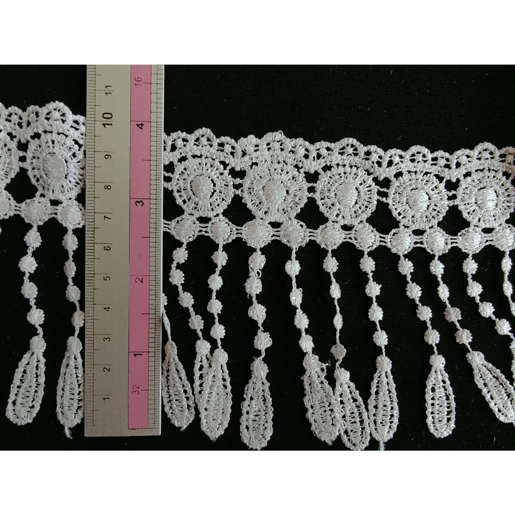 ผ้าอัดพลีทแต่งขอบลูกไม้ประมุกกว้าง 6cm ผ้าแต่งคอเสื้อออแกนซ่า Diy หลาละ50 าท ราคา ถูกที่สุด ดีลบีเคเค แกลเลอรีภาพที่ 6
