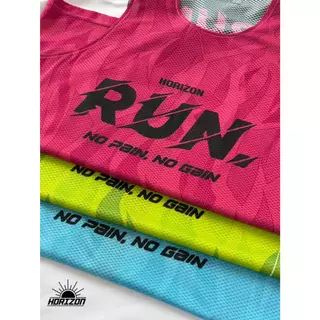 Horizon RUN no pain no gain เสื้อกีฬา เสื้อวิ่ง ULTRA LIGHT เบาบาง Sport Running Jersey