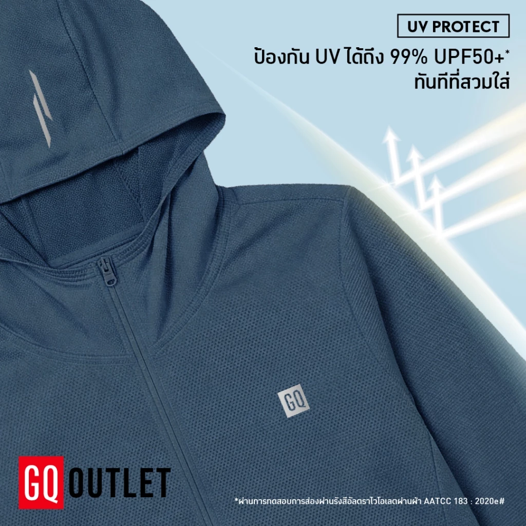 GQ Everyday Running & Training UV Men Jacket เสื้อแจ็คเก็ตกัน UV UPF50+ thumbnail 3