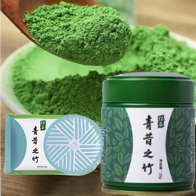 🔥จัดส่งในกรุงเทพฯ🔥Qingxi Ruozhu ผงมัทฉะ ชงเพียวได้ 35 g. กระปุก 50 g.ซอง matcha มัจฉะ มัทฉะ
