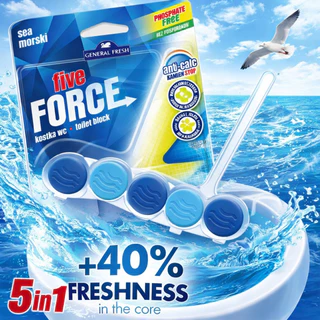 FORCE ผลิตภัณฑ์ทำความสะอาดโถสุขภัณฑ์ ก้อนทำความสะอาดชักโครก ดับกลิ่นไม่พึงประสงค์ 40-50 กรัม