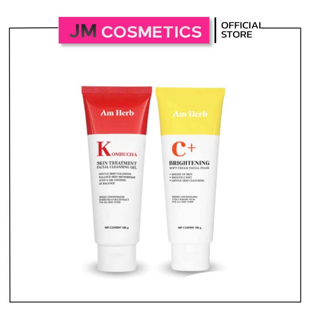 อัมเฮิร์บ Am Herb Kombucha เจลคอมบูฉะ / C+ Brightening Foam โฟม วิตซี ผิวมัน ลดสิว ปลอดภัย ผิวใส