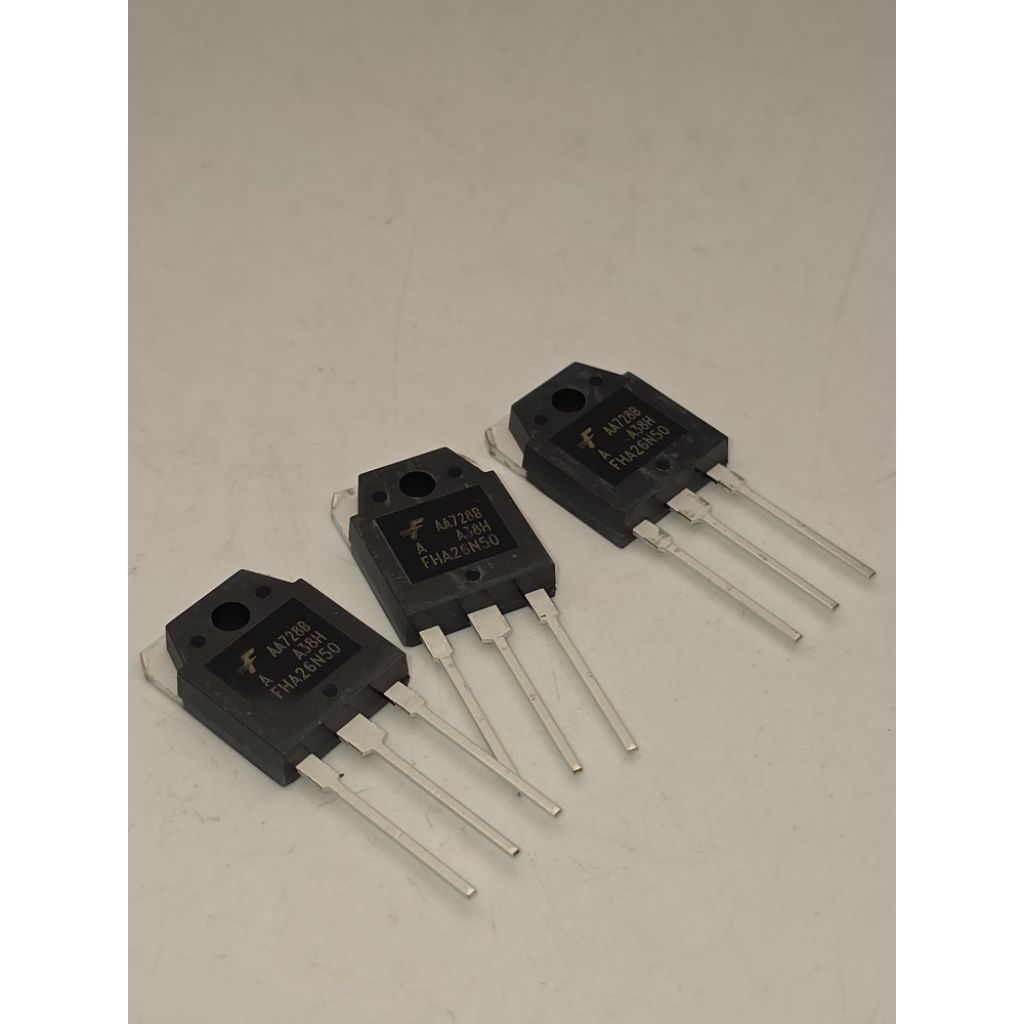 FHA26N50 คือพาวเวอร์มอสเฟต (Power MOSFET) ชนิด N-Channel ประสิทธิภาพสูง ขนาด 26A 500V บรรจุภัณฑ์แบบ 