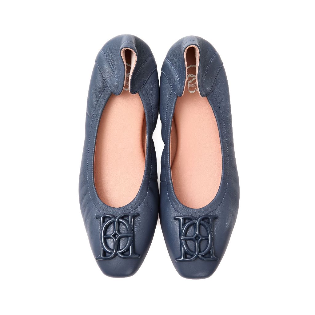 O&B รองเท้าหนังแกะ รุ่น AUDREY MARSHMALLOW IN DENIM BLUE-11188SS37018F_U6BLXX