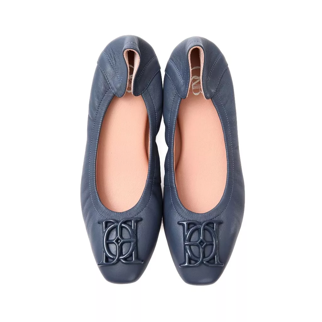 O&B รองเท้าหนังแกะ รุ่น AUDREY MARSHMALLOW IN DENIM BLUE-11188SS37018F_U6BLXX