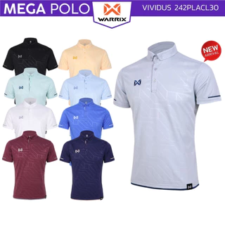 เสื้อโปโล WARRIX เทคนิค Emboss ลวดลายมีมิติ 242PLACL30 รุ่น VIVIDUS POLO
