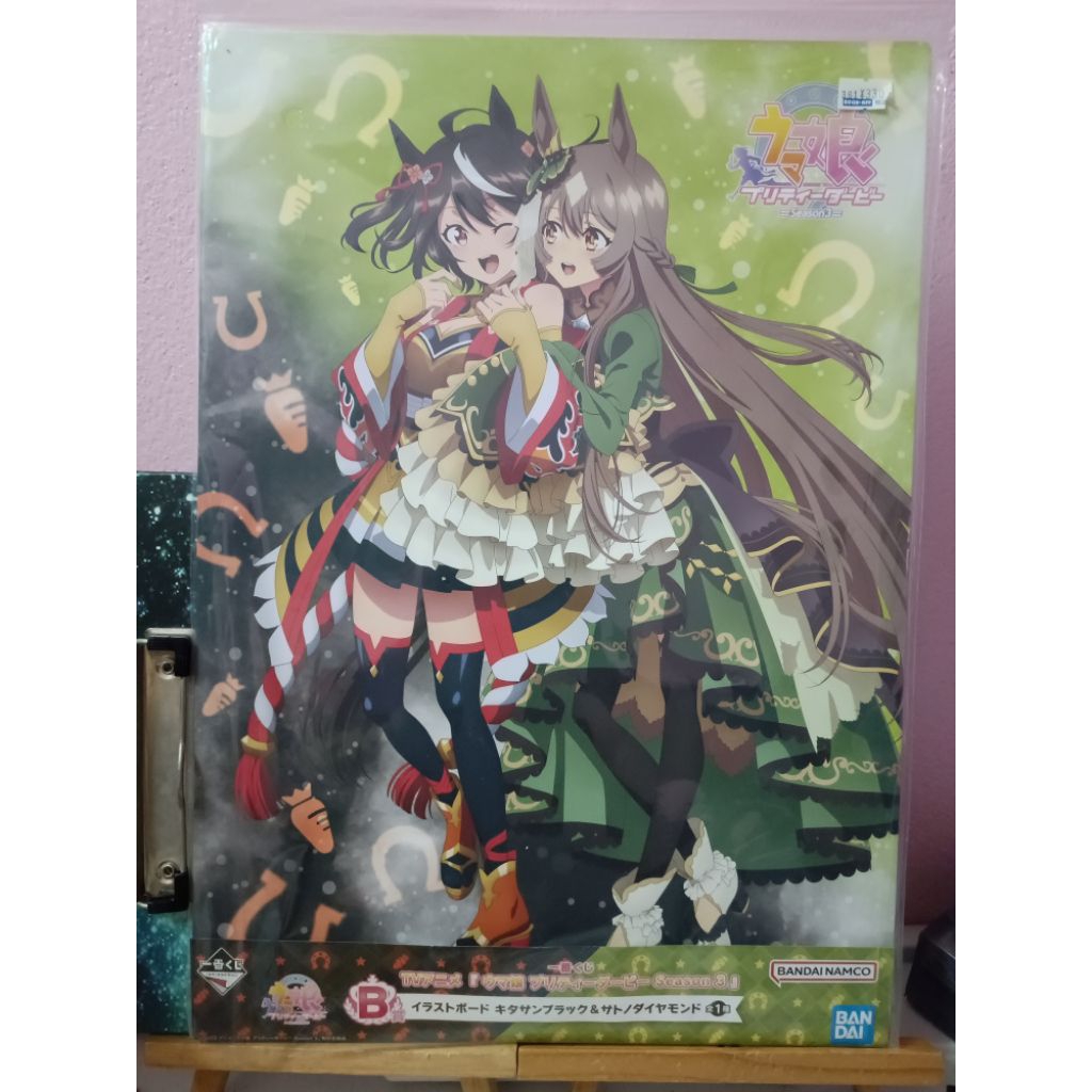 Uma musume Pretty derby Illustration board Kitasan black & Satono Diamond - บอร์ดภาพเกมอนิเมะ