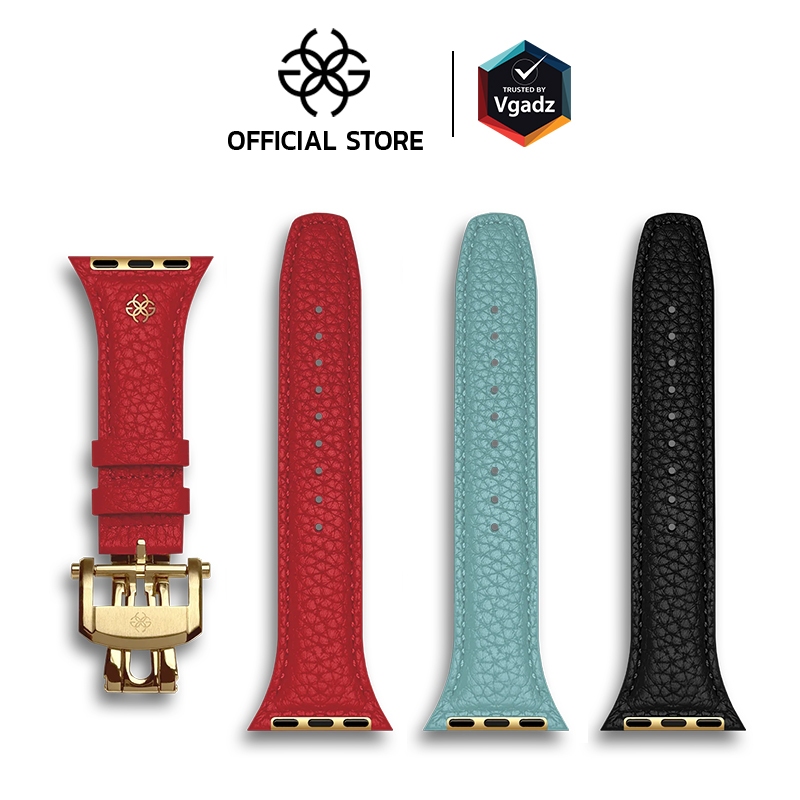 Golden Concept สายนาฬิกาสำหรับ Apple Watch 40/41/42mm รุ่น Full-Grain Leather