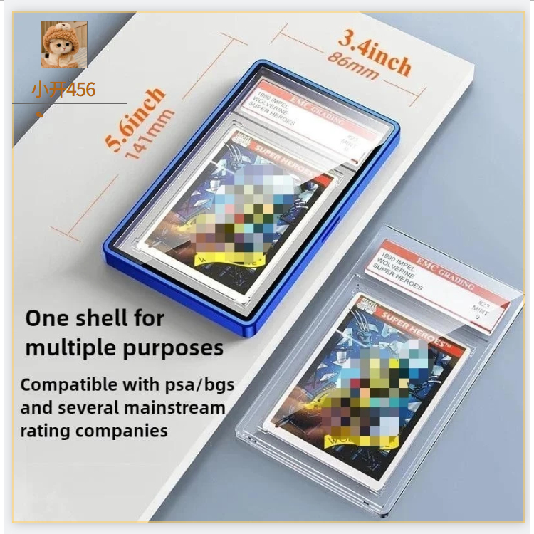 (คลังสินค้าพร้อม) PSA/CGC Graded Cards Protector เคสแม่เหล็กอลูมิเนียมสําหรับ PSA Slats กรอบแม่เหล็ก