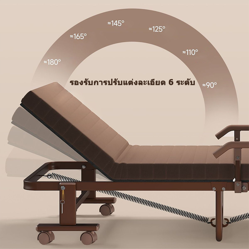 เตียงนอนพับ เตียงนอน เตียงนอนพับได้ หลากหลายฟังก์ชั่น สามารถทำเป็นโซโฟนั่งได้ เตียงพับ ราคา ถูกที่สุด ดีลบีเคเค แกลเลอรีภาพที่ 7