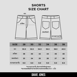 DAVIE JONES [BE FEARLESS] กางเกงยีนส์ขาสั้นผู้ชาย Relax Fit Denim Shorts สีกรม SP0014