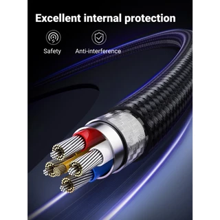 UGREENMFi certification 2.4A/USB Fast charging cable สายเคเบิลข้อมูลนี้เหมาะสำหรับiPhone13 12 11 8 xr Pro Max ชาร์จเร็ว
