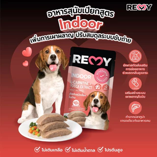 ( ยกโหล 12 ) ซอง REMY Dog เรมี่ สุนัข อาหารเปียกสำหรับสุนัขทุกสายพันธุ์ ขนาด110g